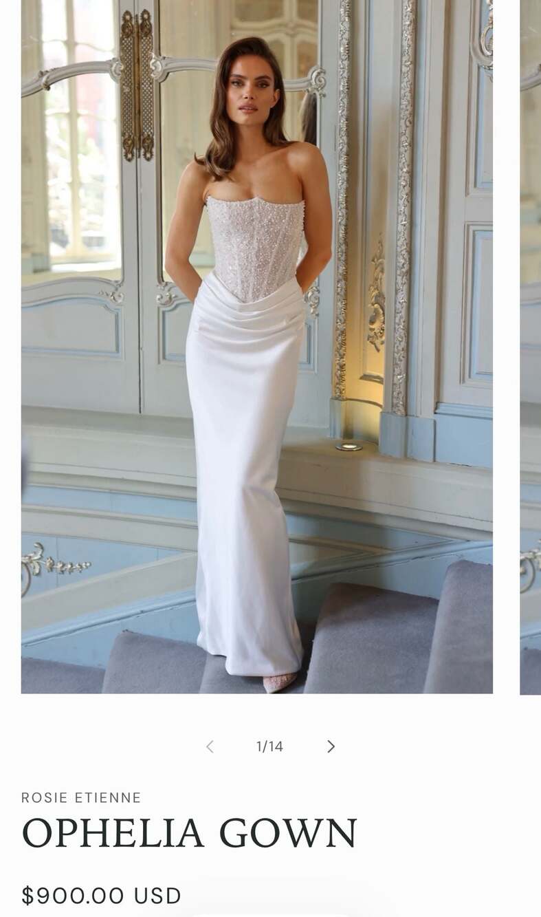 Rosie Etienne Ophelia Gown Size 8 (UK12)